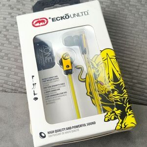 ECKO UNLTD Wired ZONE Compact Earbud Headphones NEW IN BOX